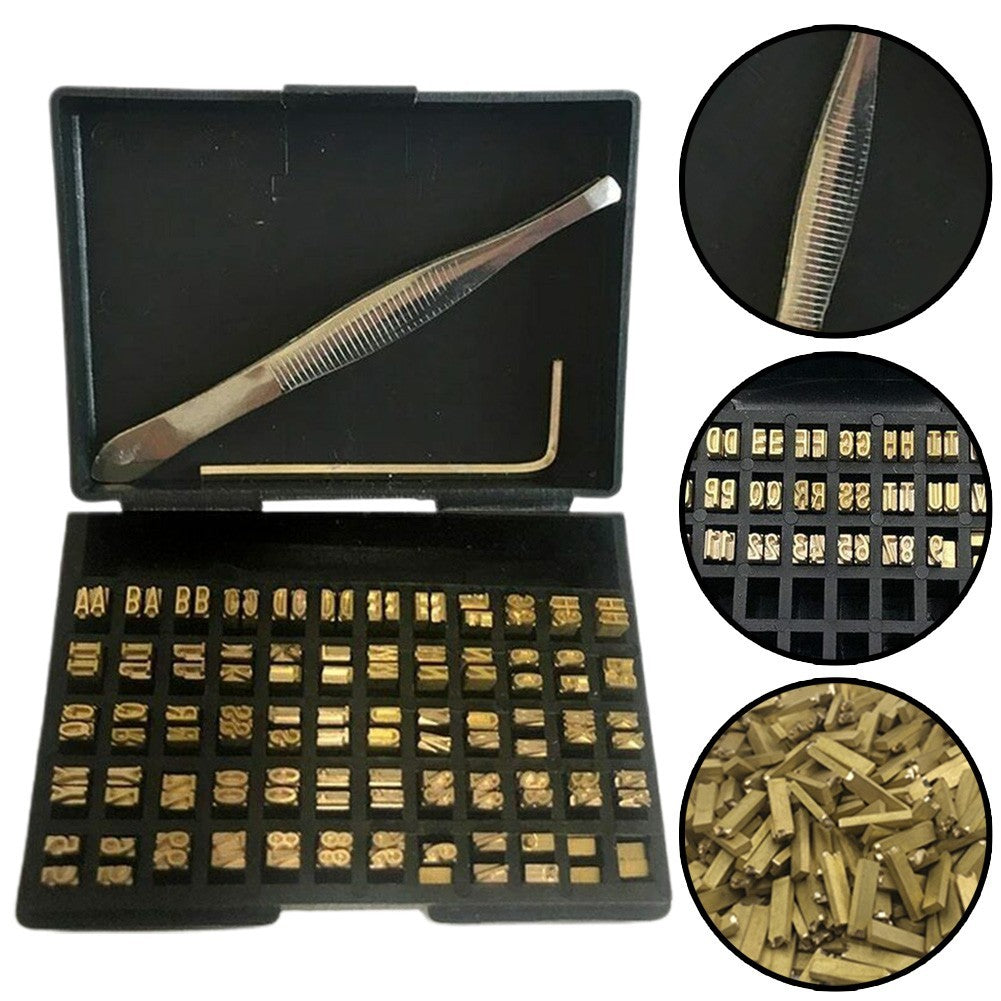 Word Grain Coding Machine Electric Ribbon Coding Machine Letter 120 Pcs/set