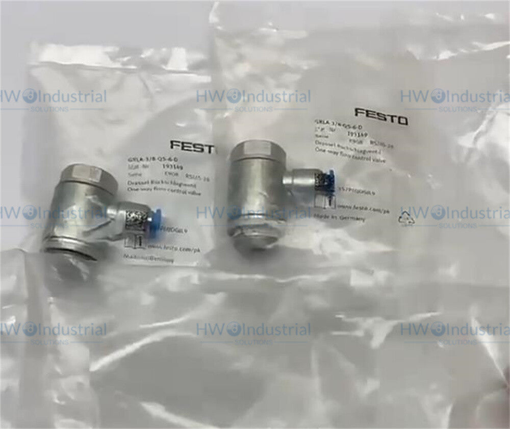 1/Piece  FESTO Throttle Valve GRLA-3/8-QS-6-D 193149