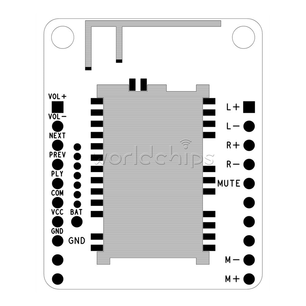 3W Bluetooth5.0 Audio Module 3.6-5.5V For APTX APTXHD Audio Amplifier Board