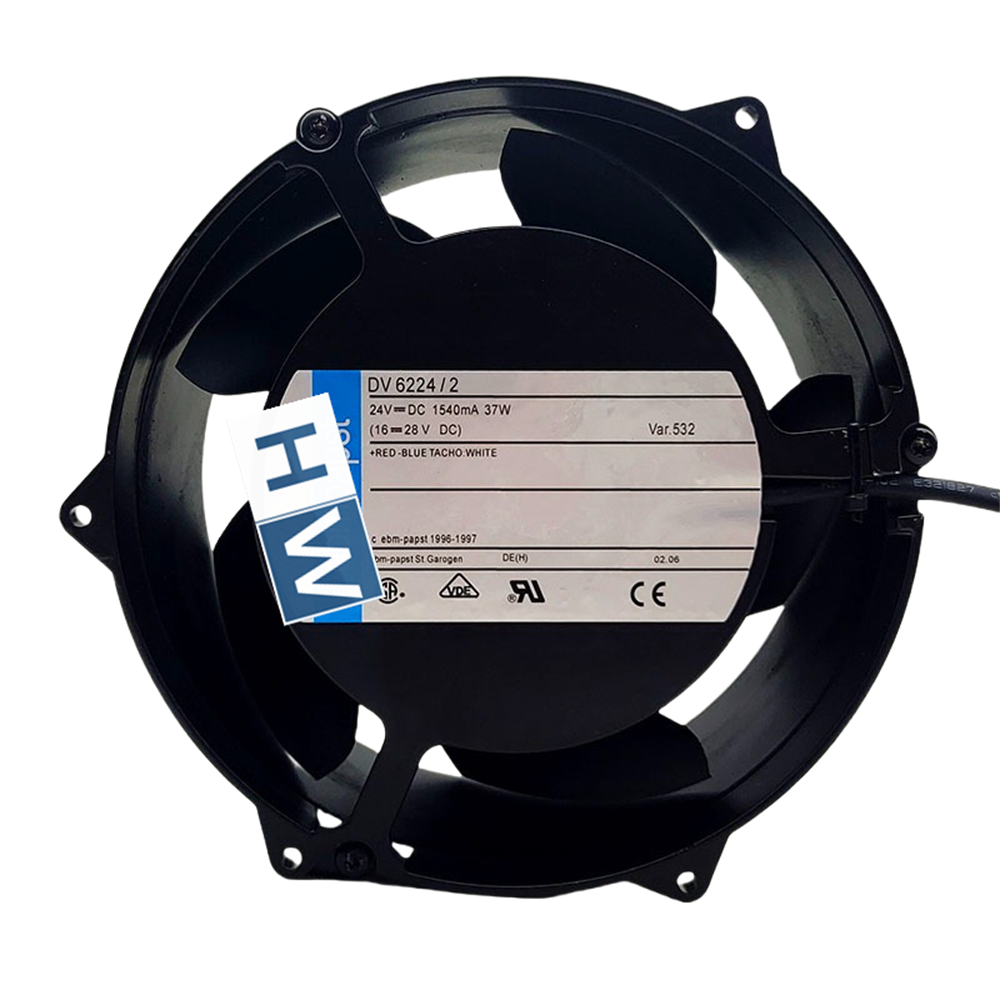 1/piece  DV6224/2 3-wire DC24V 1540mA 37W Aluminum Frame Inverter Cooling Fan
