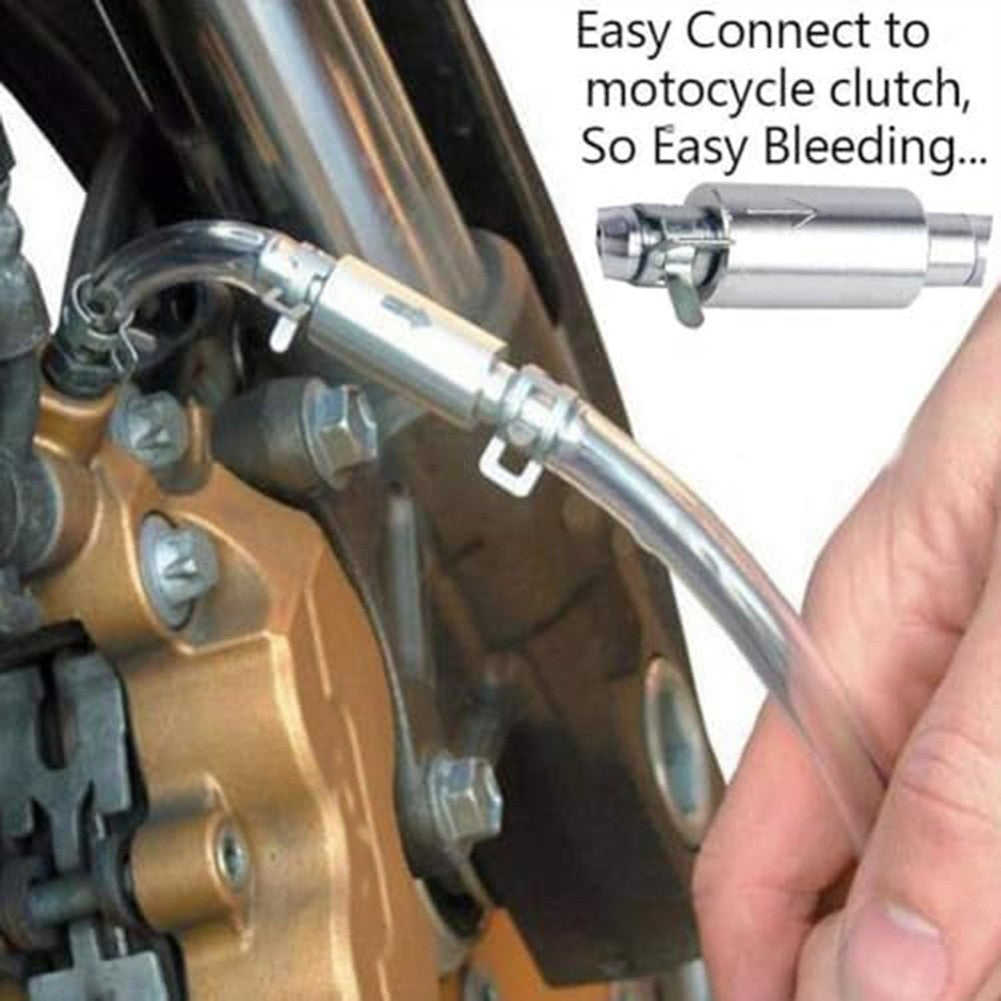 Brake Bleeder Kit for Hydraulic Brake Systems with One Way Valve Design