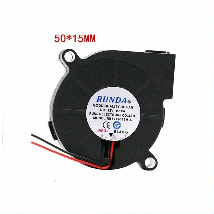 RUNDA RB5015B12M-A DC12V 0.16A 5cm Stage Light Speed Light Turbine Cooling Fan
