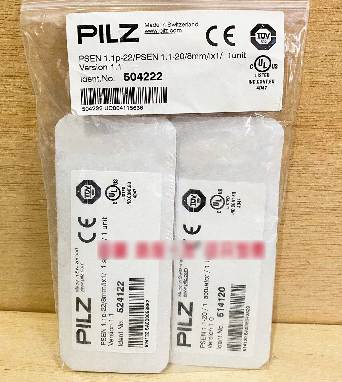 1PC Pilz 504222 PSEN 1.1p-22 / PSEN 1.1-20 Safety Switch (524122+514120)  #P