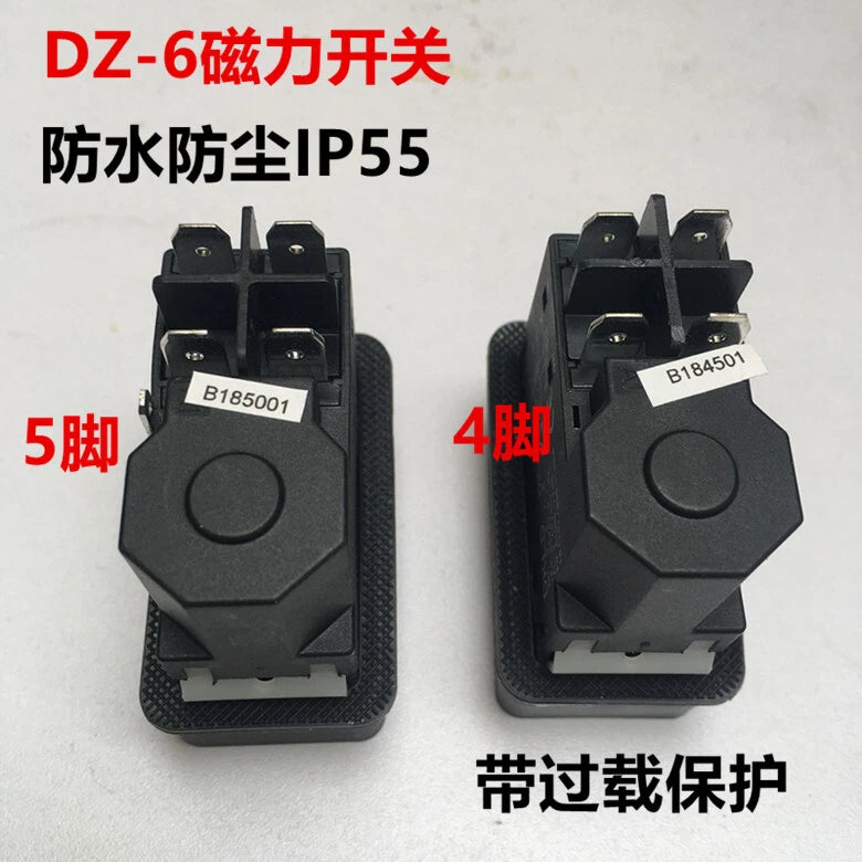 DKLD DZ-6 Emergency Stop Electromagnetic Switch Power Switch for Bench Lathes