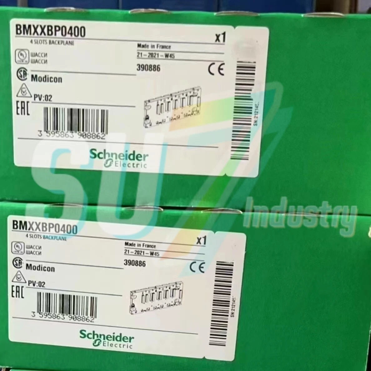 Schneider BMXXBP0400 PLC Module# 1pcs    In Box