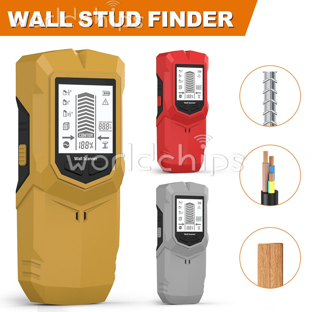 HW-910 6-in-1 Stud Finder Wall Scanner LCD Handheld Wall Detector Metal Detector