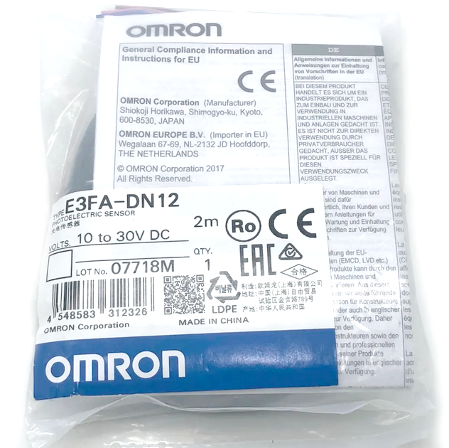 Omron PLC Unit E3FA-DN11 E3FA-DN12 E3FA-DN13 E3FA-DP11 E3FA-DP12 E3FA-DP13