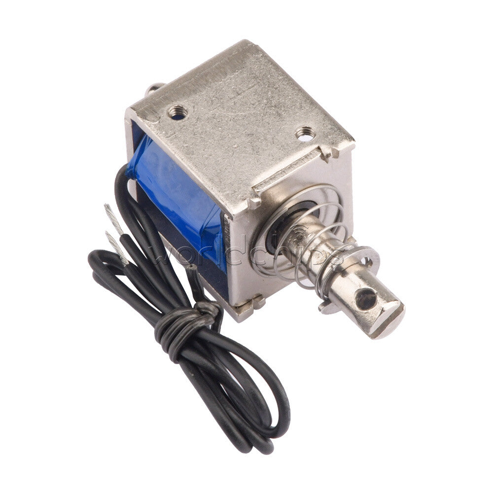 10PC 12V JF-0826B Reset10mm 20N Push Pull Type Open Frame Solenoid Electromagnet