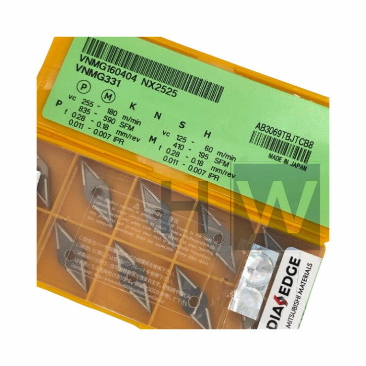 Box/10Pcs Diamond Turning Tool Grain VNMG160404 NX2525 CNC Blade