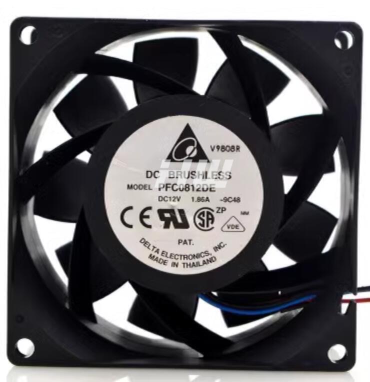Delta PFC0812DE 12V 3.30A fan 80*80*38mm 4Pin