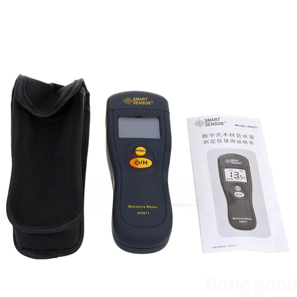 Smart Sensor  AR971 Digital Paper Wood Moisture Tester Meter Detector Finder