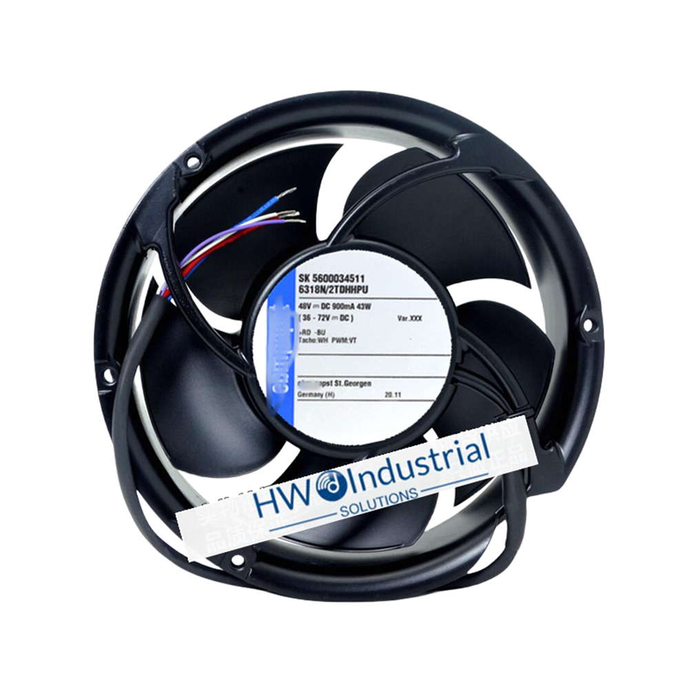 1/piece 6318N/2TDHHPU 4-wire 43W 900mA 48V Equipment Cooling Fan