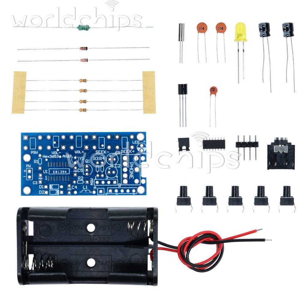 10 set Wireless FM Radio Receiver Module PCB DIY Electronic Kits 76MHz-108MHz