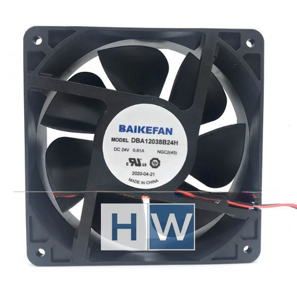 1PC BAIKEFAN DBA12038B24H 24V 0.61A 12cm 2-wire Inverter Cooling Fan
