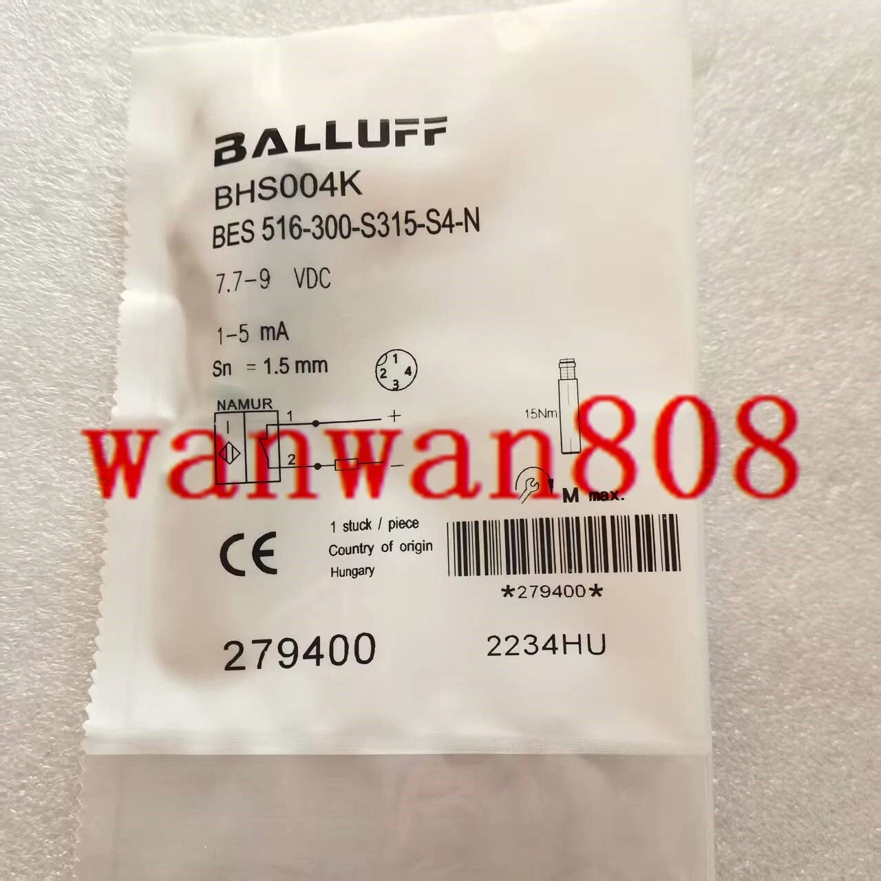 1PCS   ONES BALLUFF BES 516-300-S315-S4-N Sensor&Proximity Switch #zz #P