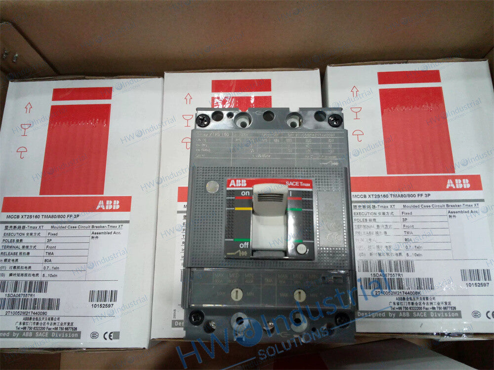 1/Piece MCCB XT2S160 TMA80/800 FF 3P 80A ABB Tmax Molded Case Circuit Breaker