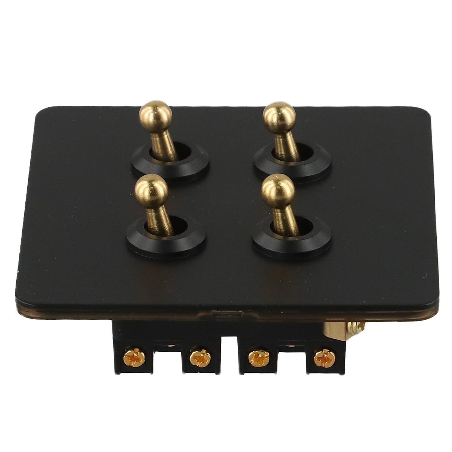 Functional Wall  for TOGGLE Light Switch with Brass Lever and Stainless Steel