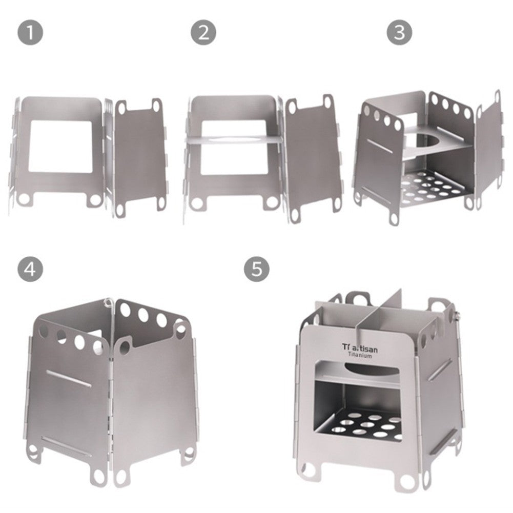 Innovative Folding Wood Stove For Sustainable And Safe Outdoor Cooking