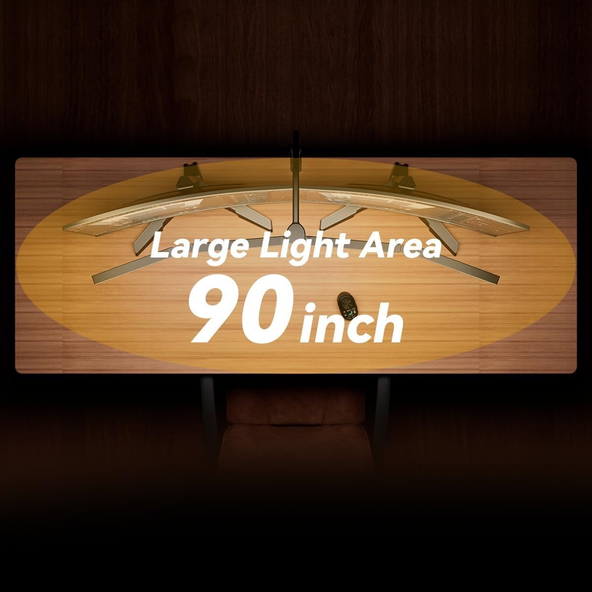 Adjustable LED Desk Lamp, Stepless Dimming & Color Temp, Clamp Base