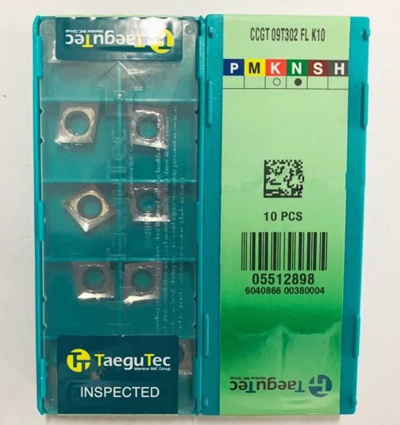 10pcs TaeguTec CCGT09T302-FL K10 CNC Carbide Inserts blade for Alu