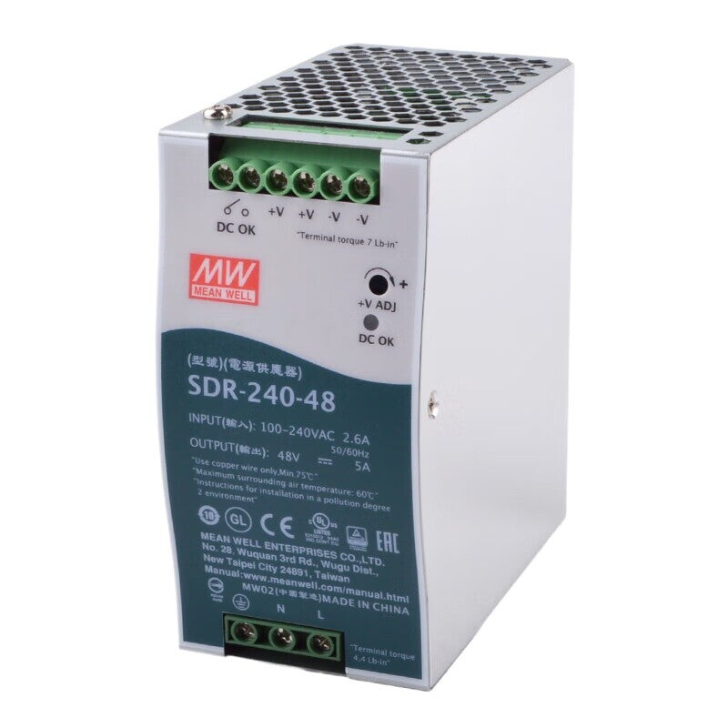 1pcs MEAN WELL SDR-240-48 Switching Power Supply 48V 5A 240W