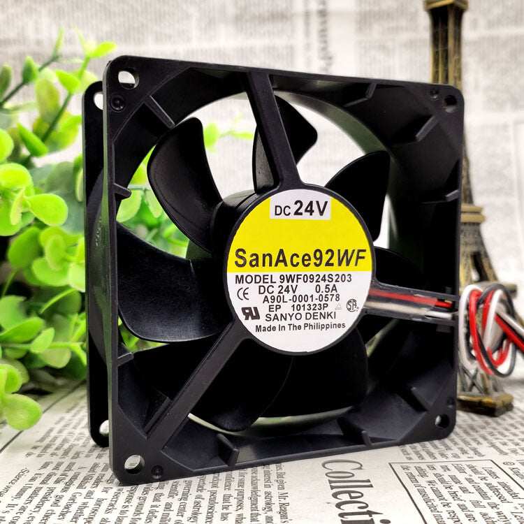 1pc Sanyo 9WF0924S203 DC24V 0.5A 9232 9CM A90L-0001-0578 Fanuc Cooling Fan