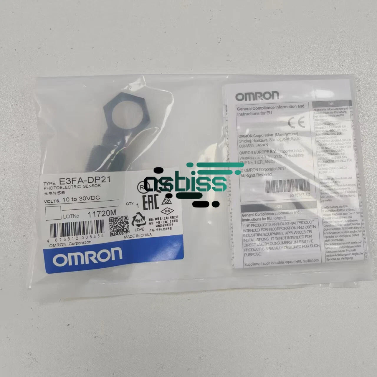 E3FADP21 1X  Omron E3FA-DP21 Photoelectric Sensor Fast Shipping #P