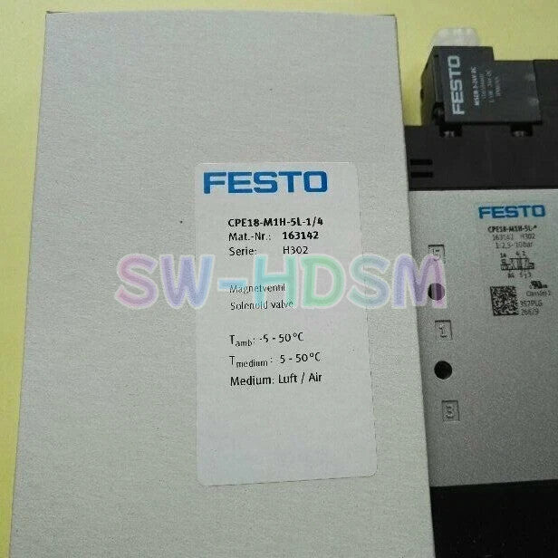 1PCS  For FESTO CPE18-M1H-5L-1/4 163142 Solenoid Valve freight free