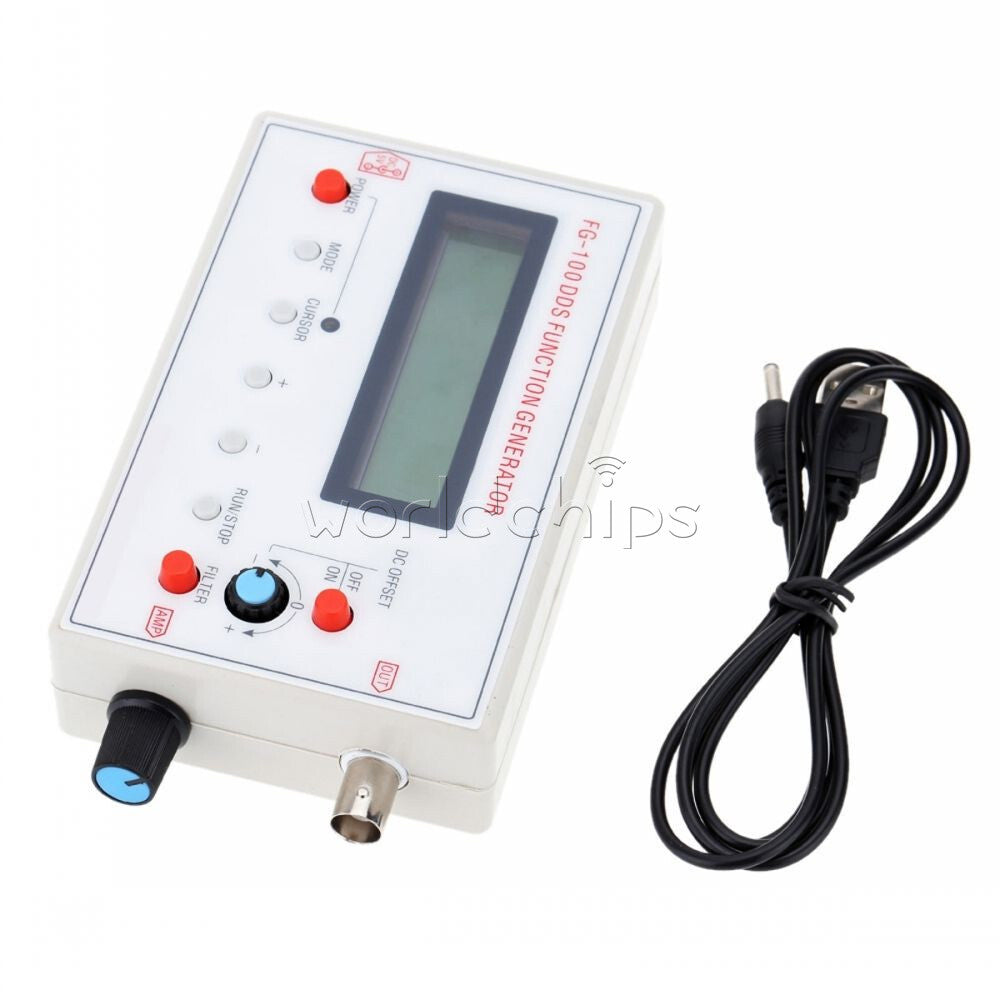 1-10x DDS Function Signal Generator Module 1HZ-500KHz Sine + Square Wave FG-100