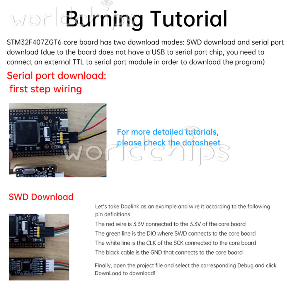 STM32F407ZGT6 STM32 Core Development Board STM32F103ZET6 System Learning Board
