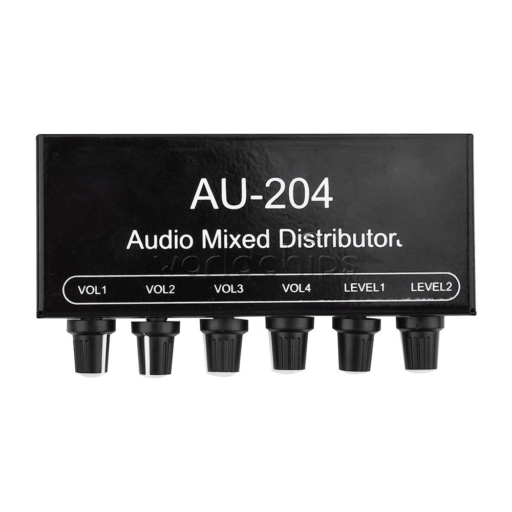 Stereo Audio Signal Preamplifier Amplifier Headphone External AU-202/AU-402RCA