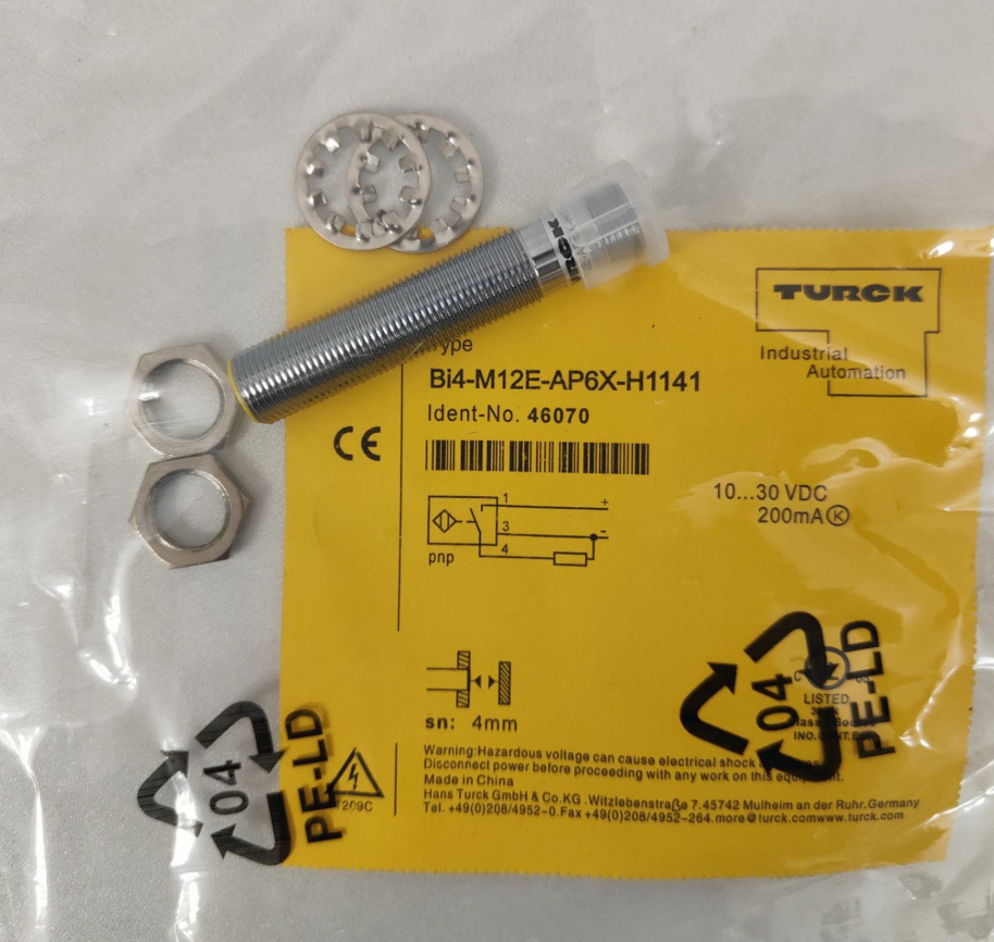 For TURCK Bi4-M12E-AP6X-H1141  Inductive sensor PNP