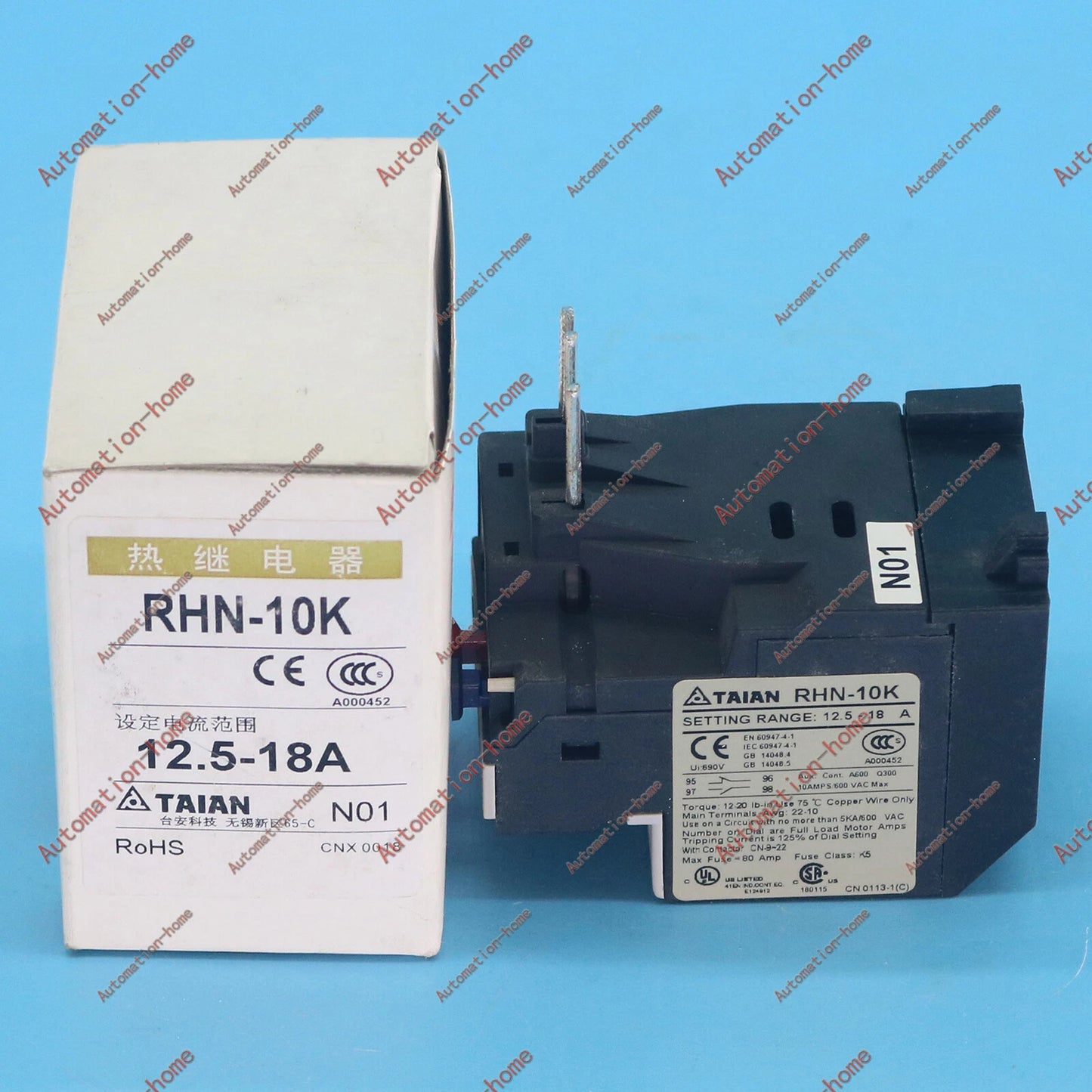 1PCS  TECO RHN-10K 12.5-18A Thermal Overload Relay#QW #P