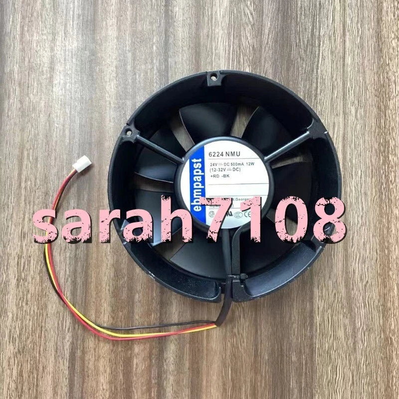 1PC 6224 NMU 24V 500mA 12W 17CM circular inverter cooling fan 3 lines #LD #P