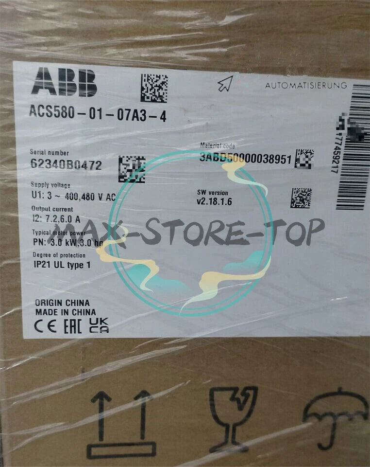 ACS580-01-07A3-4 1PCS  Frequency Converter ACS580-01-07A3-4 UPS or