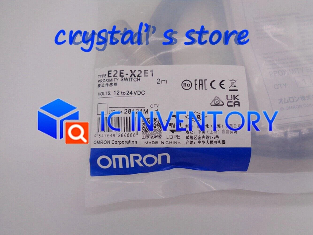 1PCS   OMRON Proximity Switch E2E-X2E1 #P