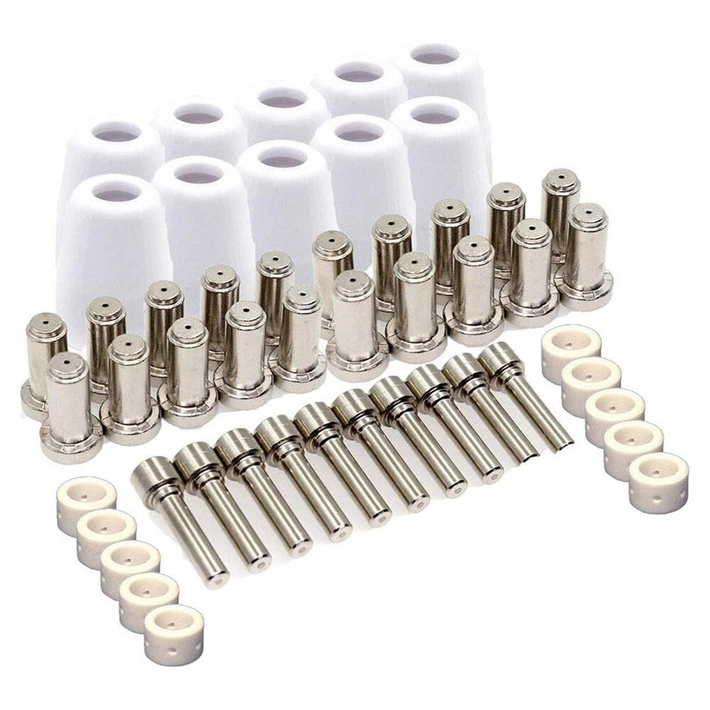 50pcs Plasma Electrode Nozzle Swirl Ring Shield Cup Kit for PT31XL Torch Cutter