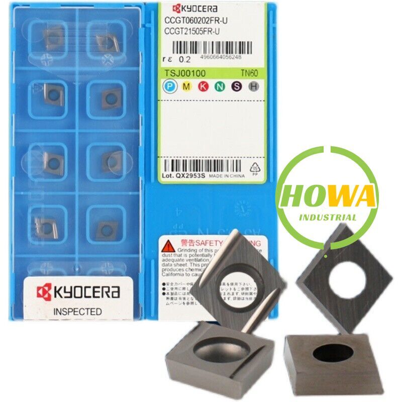 10pcs/Box Kyocera CCGT060202FR-U TN60 CCGT21505FR-U Turning blade carbide insert