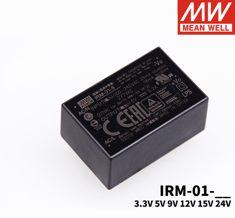 Mean Well IRM-01 switching power supply 3.3V5V9V12V24V pin type 1W AC-DC module