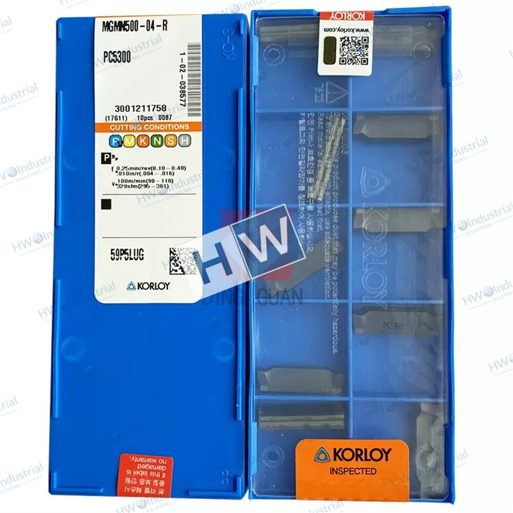10piece/Box MGMN500-04-R PC5300 CNC Cutting Slotting Blade KORLOY