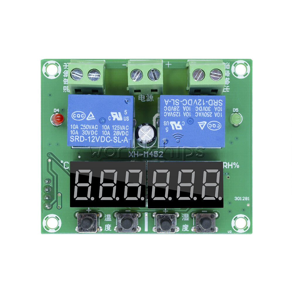 XH-M452 DC 12V LED Digital Display Temperature Humidity Thermostat Controller