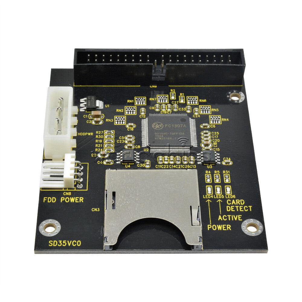 SD To 3.5" Memory 40Pin Male IDE Hard Disk Drive HDD Card Adapter Converter