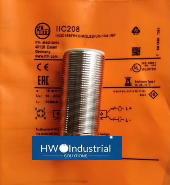For IFM IIC208 Inductive Sensor Threaded Type 10...30 DC PNP/NPN