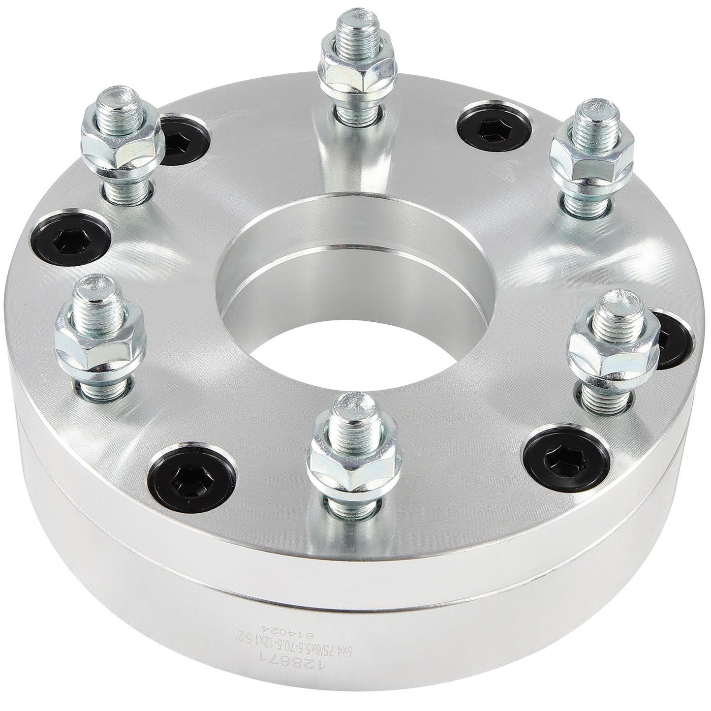 4 Pcs 2" 5x4.75 to 6x5.5 Wheel Adapters 12x1.5 For Chevrolet GMC 5 Lug to 6 Lug
