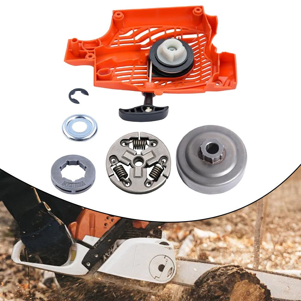 For Echo CS310 CS352 Recoil Starter and Clutch Drum Kit with Rim Sprocket