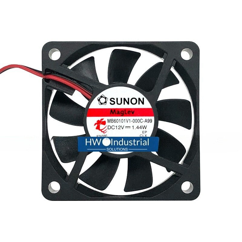 SUNON 2-wire MB60101V1-000C-A99 12V 1.44W 6010 6CM Cooling Fan