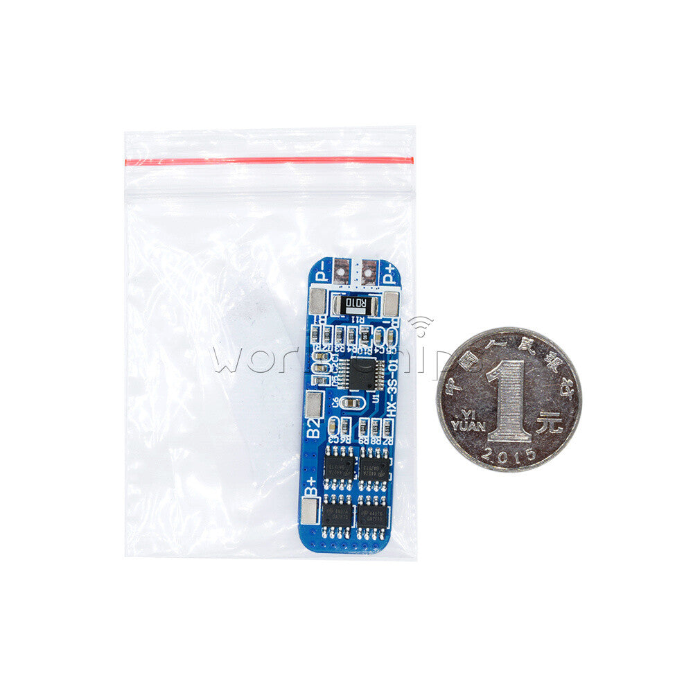 10PCS 3S 12V 18650 10A BMS Charger Li-ion Battery Protection Board HX-35-01