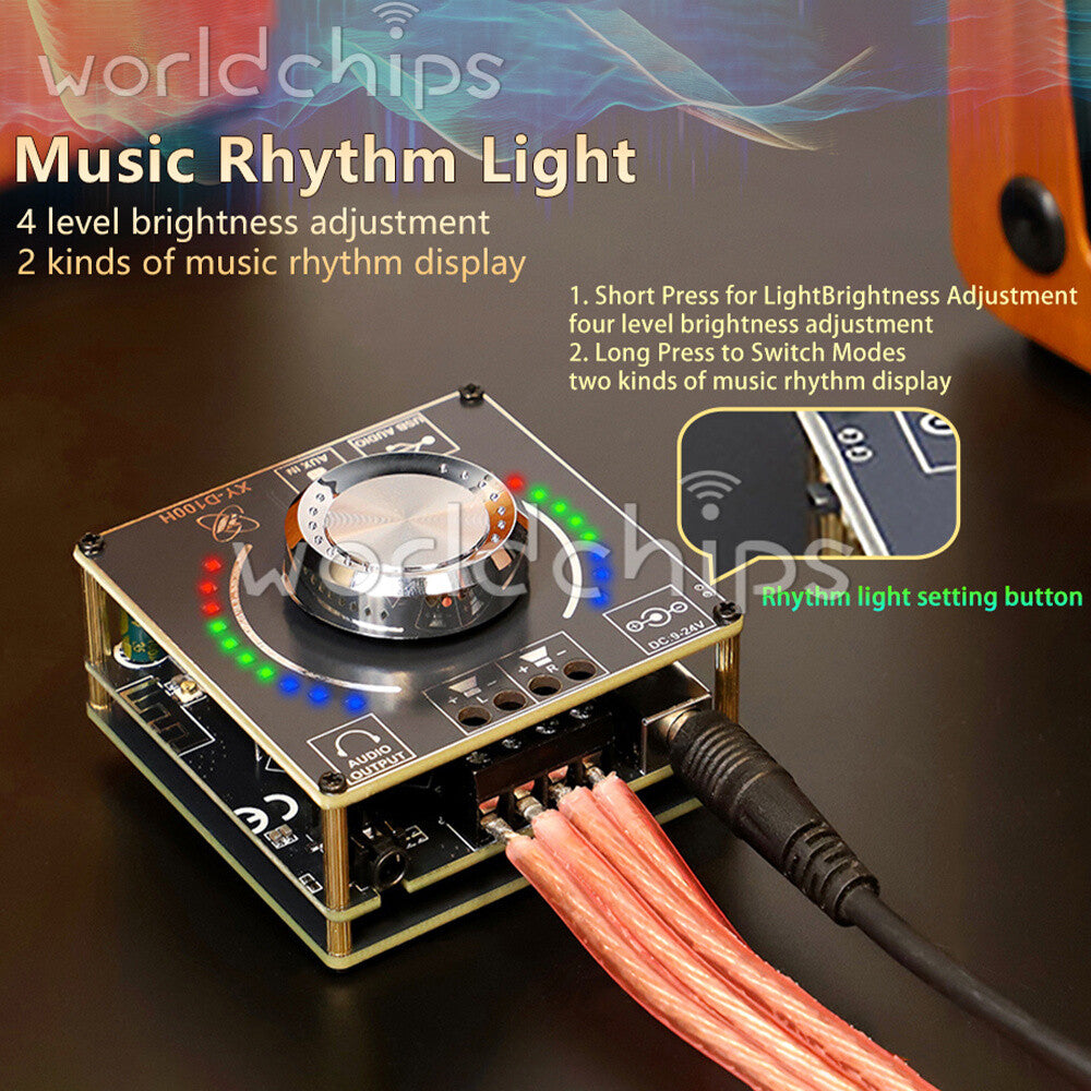 HIFI Bluetooth Digital Audio Amplifier Board 2.0 Channel TPA3116 Power Amplifier