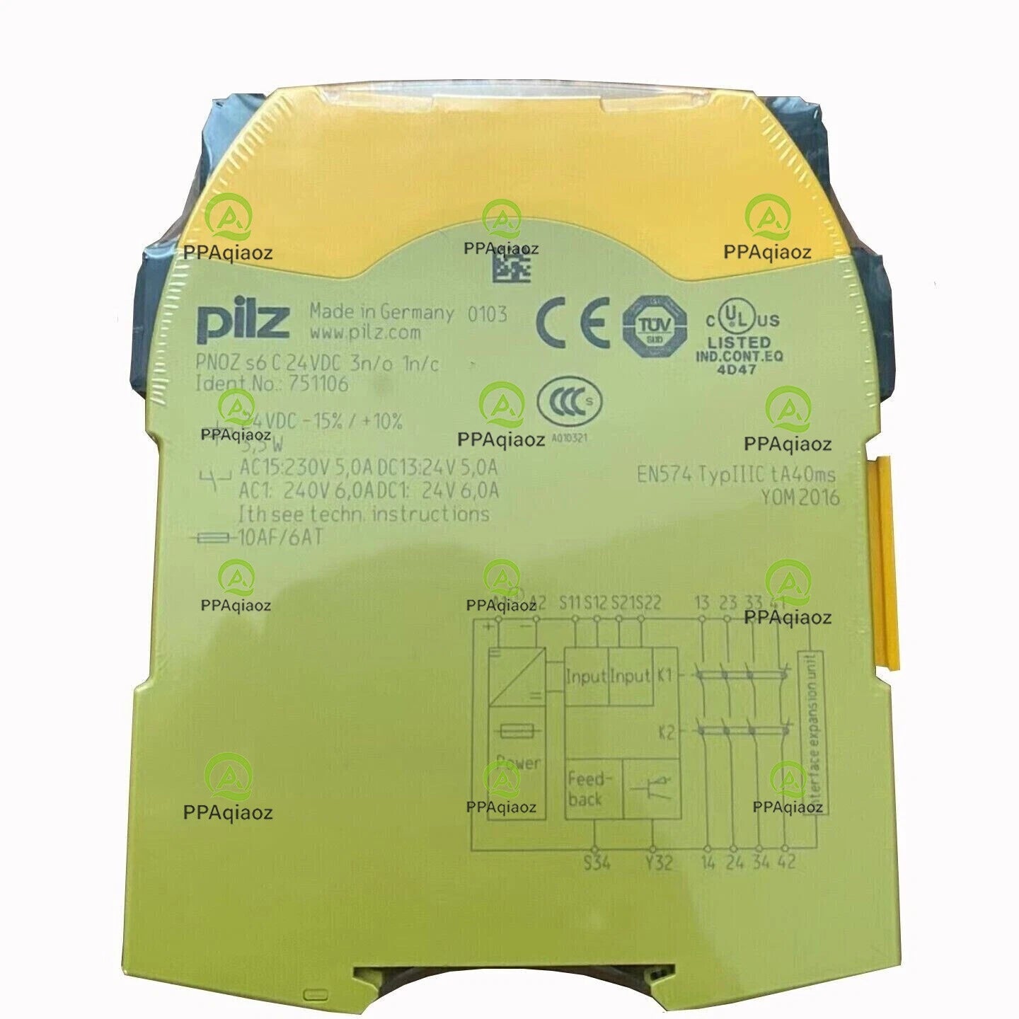 751106  PILZ PNOZ S6 C 24VDC 751106 Safety Relay #P
