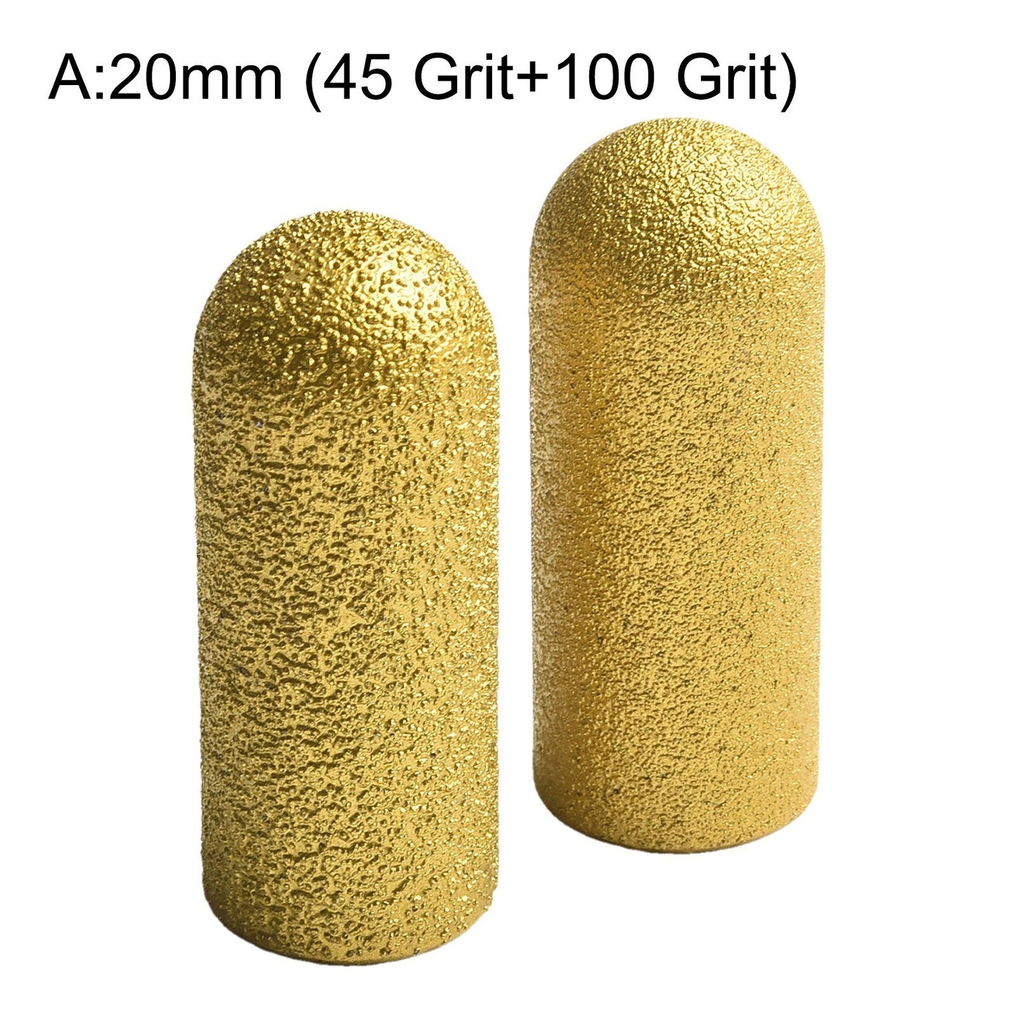 High Performance Diamond Brazed Grinding Heads 2pcs for Stone Finishing Tasks